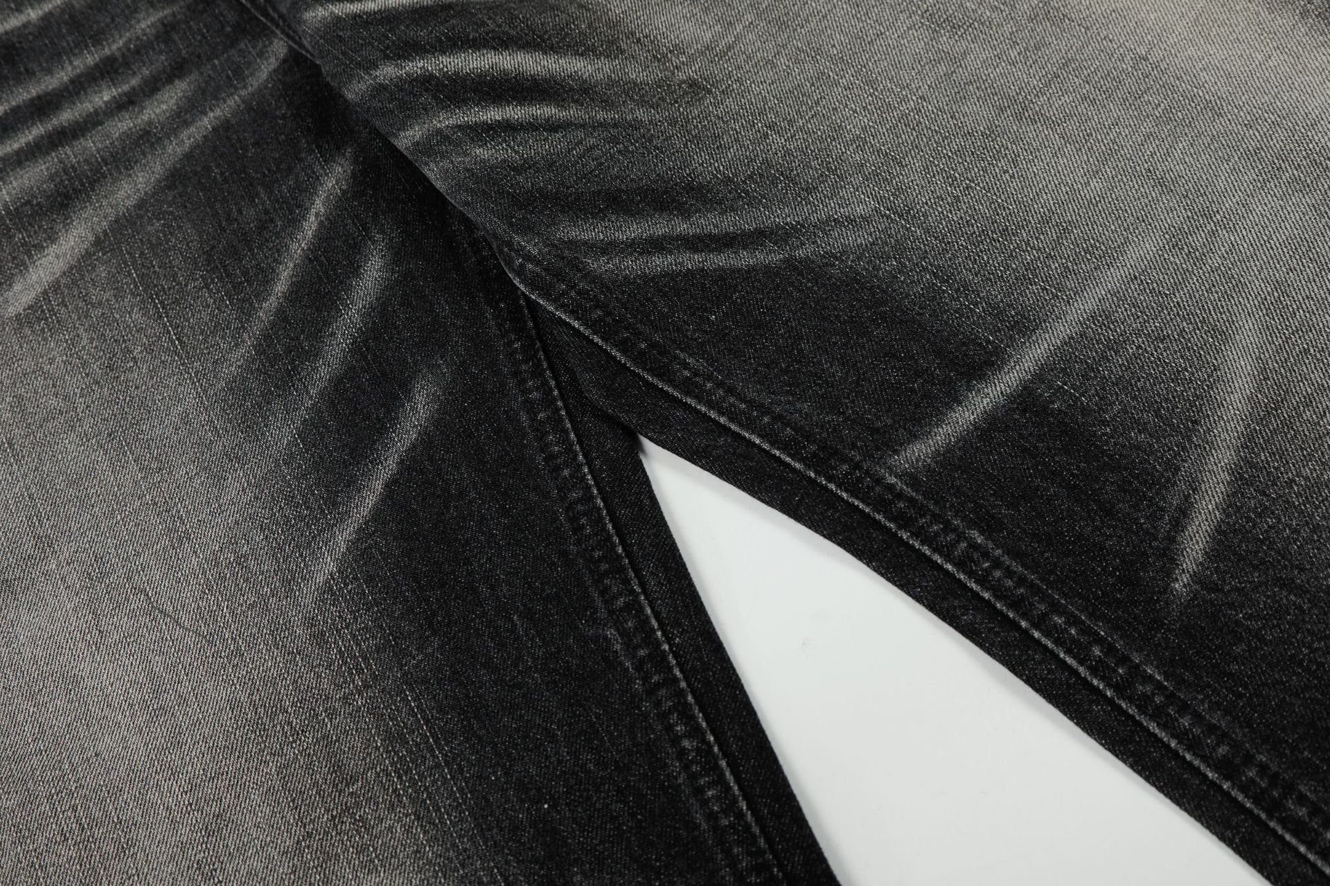 Wash Whisker Wide Leg Denim Jeans