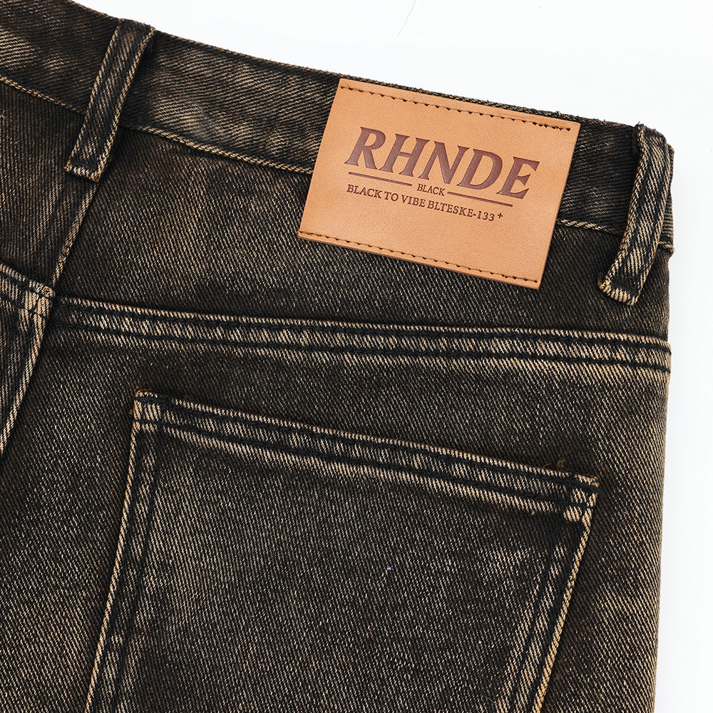 Pantalones cortos vintage lavados y arrugados