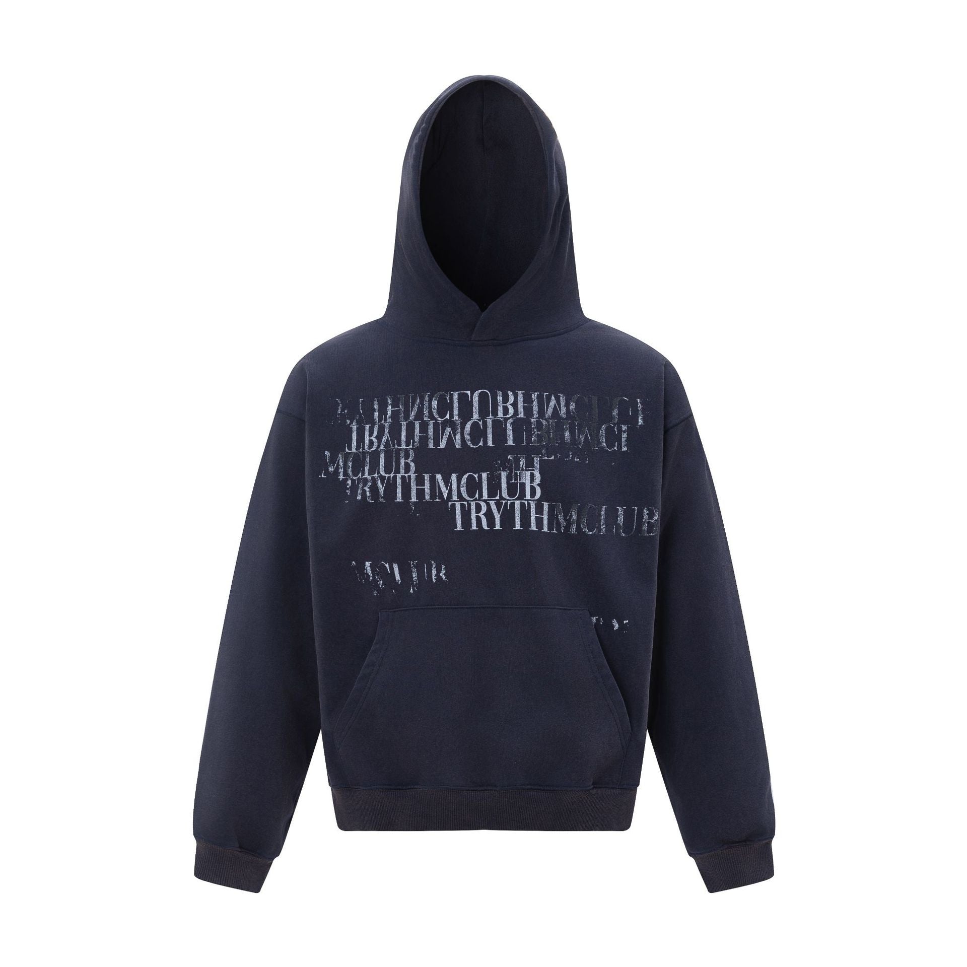 Heavyweight Letter Oversize Pullover Hoodie