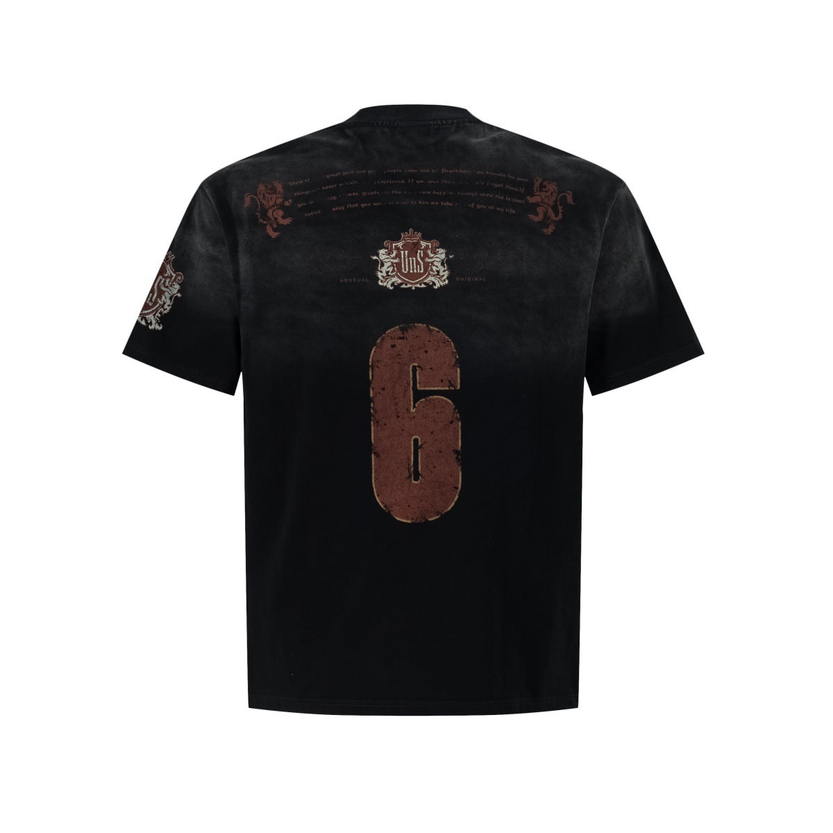 Spray Paint Number Print Short Sleeve T-Shirt