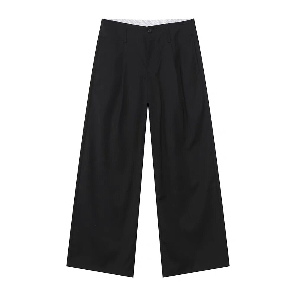 Double Breasted Tailored Jacket & Wide Leg Trousers Setup