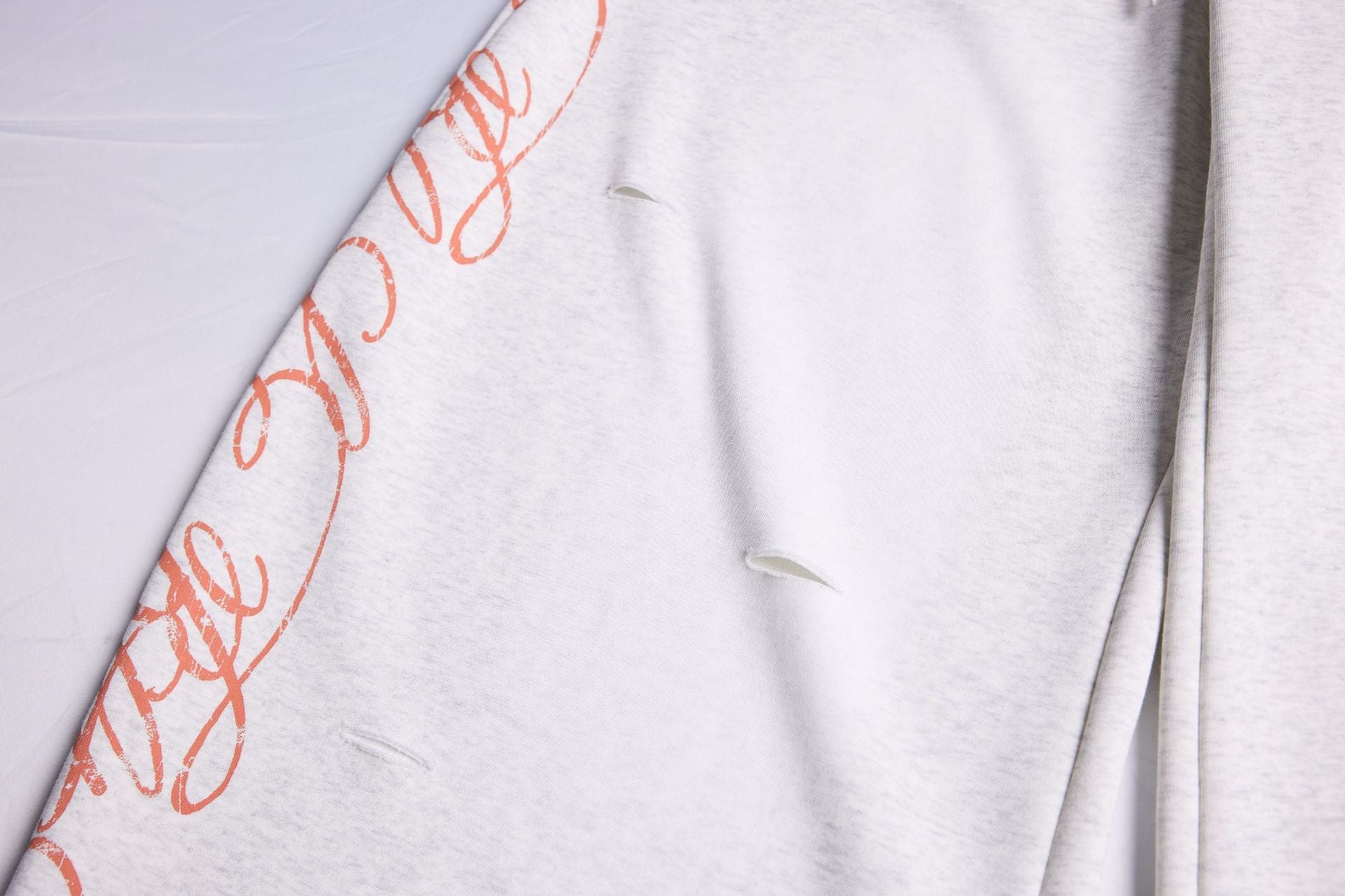 Print Barrel Leg Sweatpants
