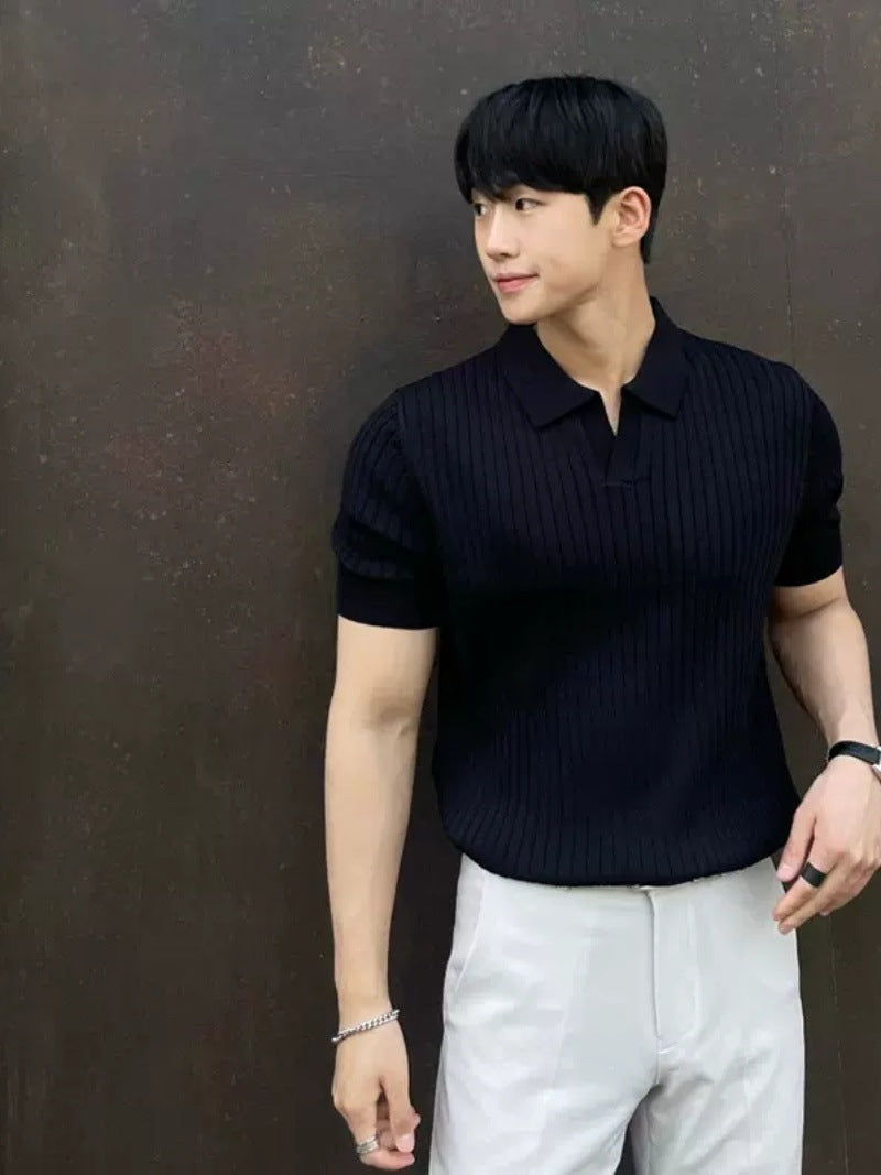 Men's Knit Polo Shirt