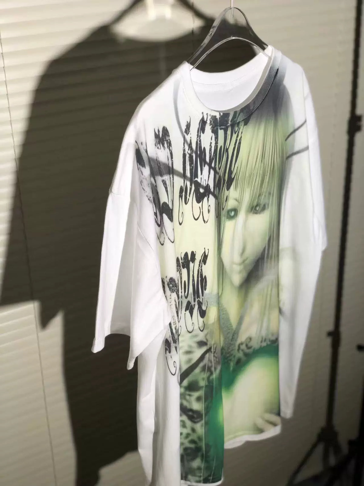 2000s Internet Heart Image Print Short Sleeve T-Shirt