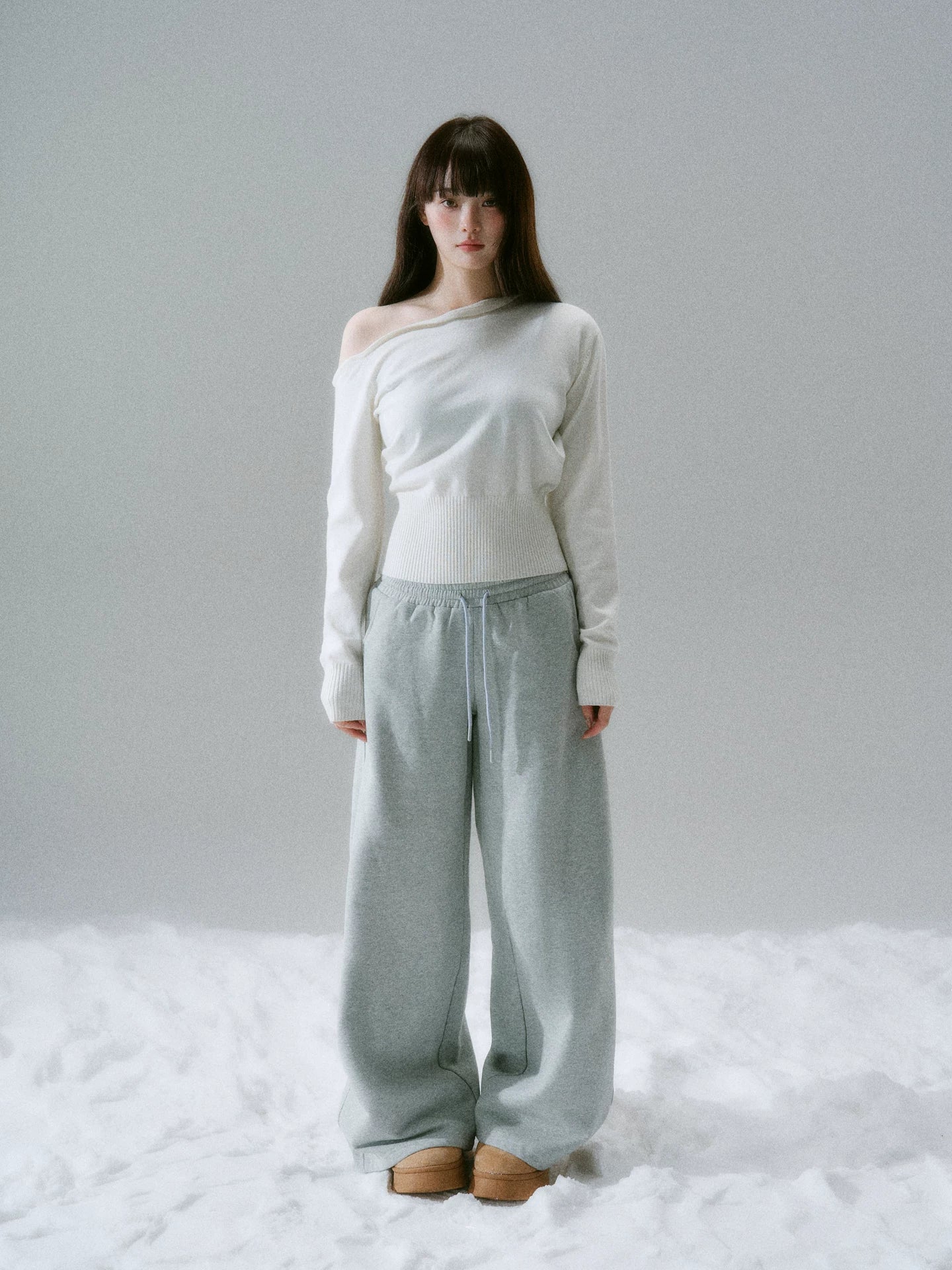 Wide-Leg Sweatpants