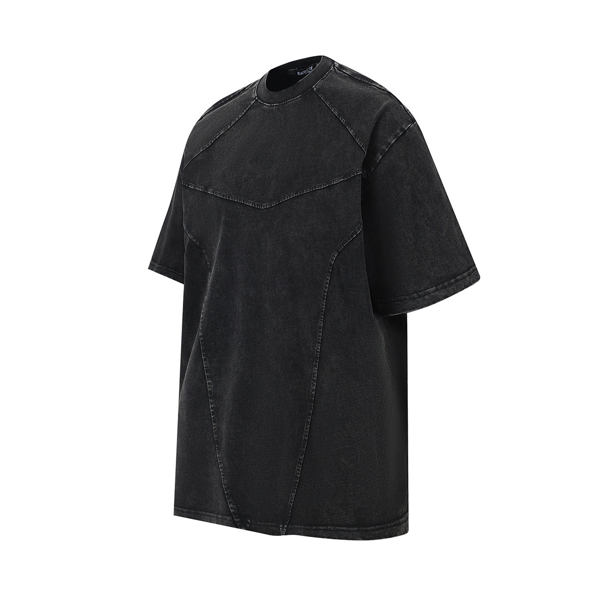 Washed Panel Short Sleeve T-Shirt