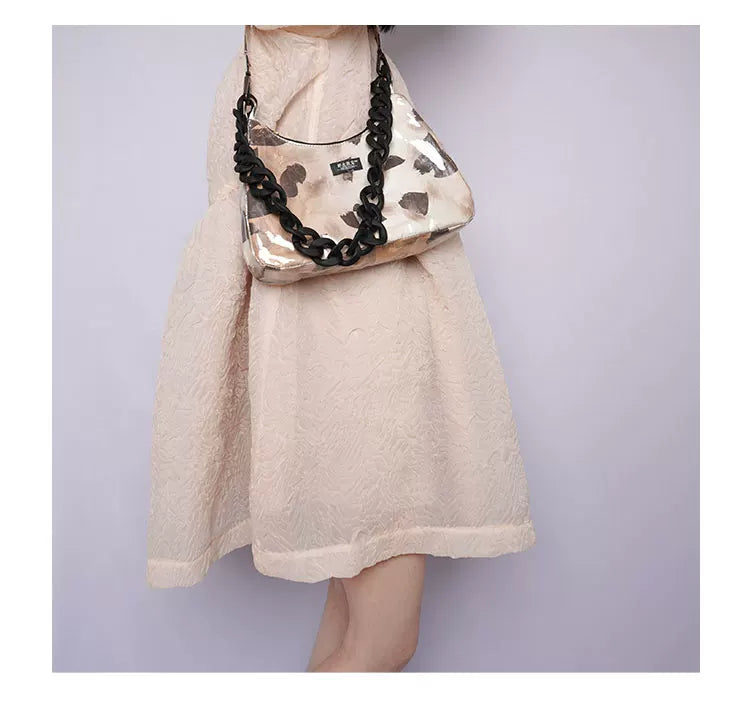 Graphic Design Chain Shoulder Bag