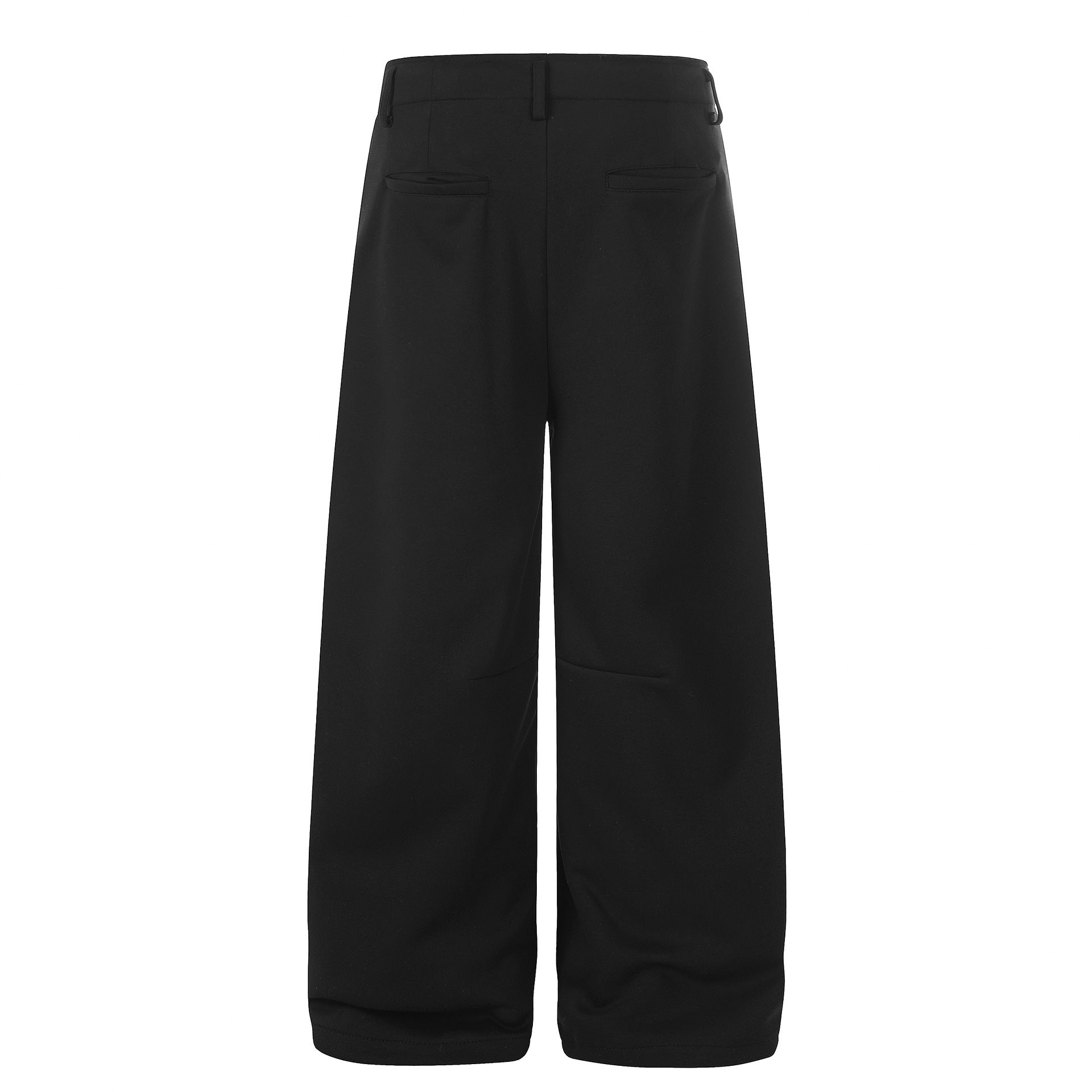 Deconstruction Irregular Curved Seam Wide Leg Sweatpants