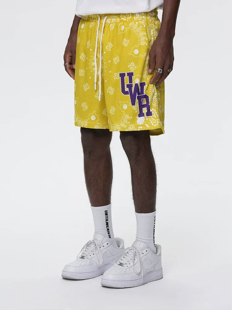 Drawstring Graphic Letter Design Sporty Short Pants