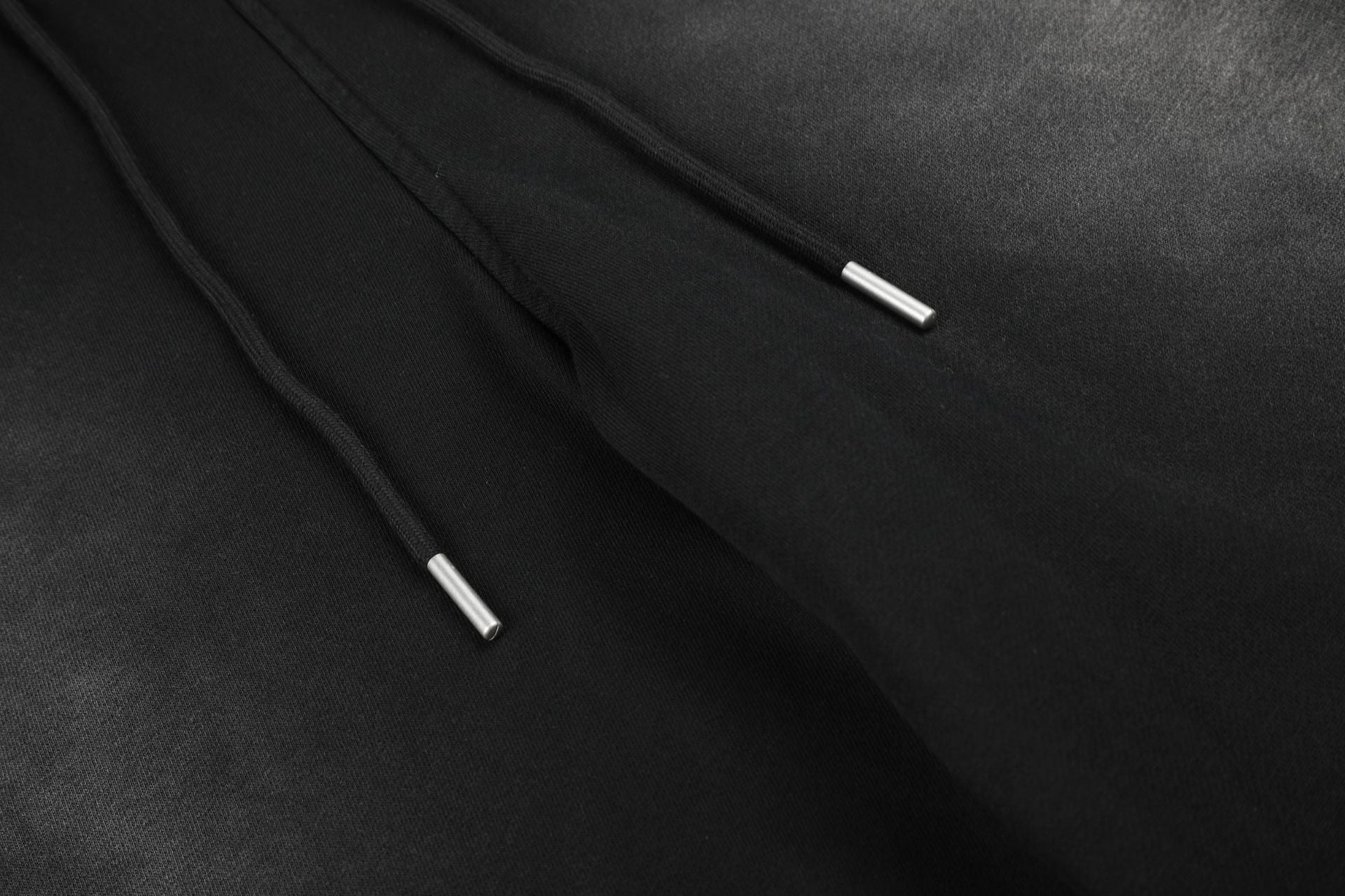 Washed Drawstring Half Sweatpants
