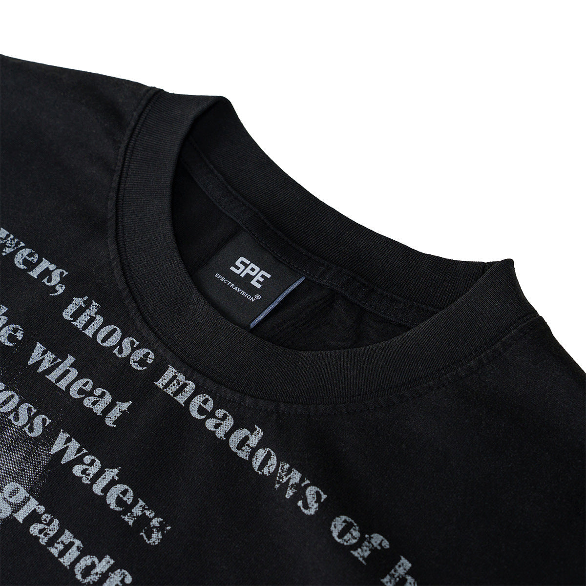 Washed Letter Print Short Sleeve T-Shirt