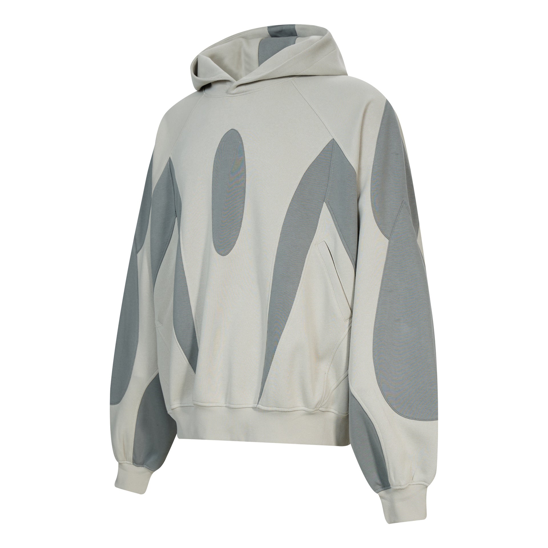 Panel Raglan Design Hoodie