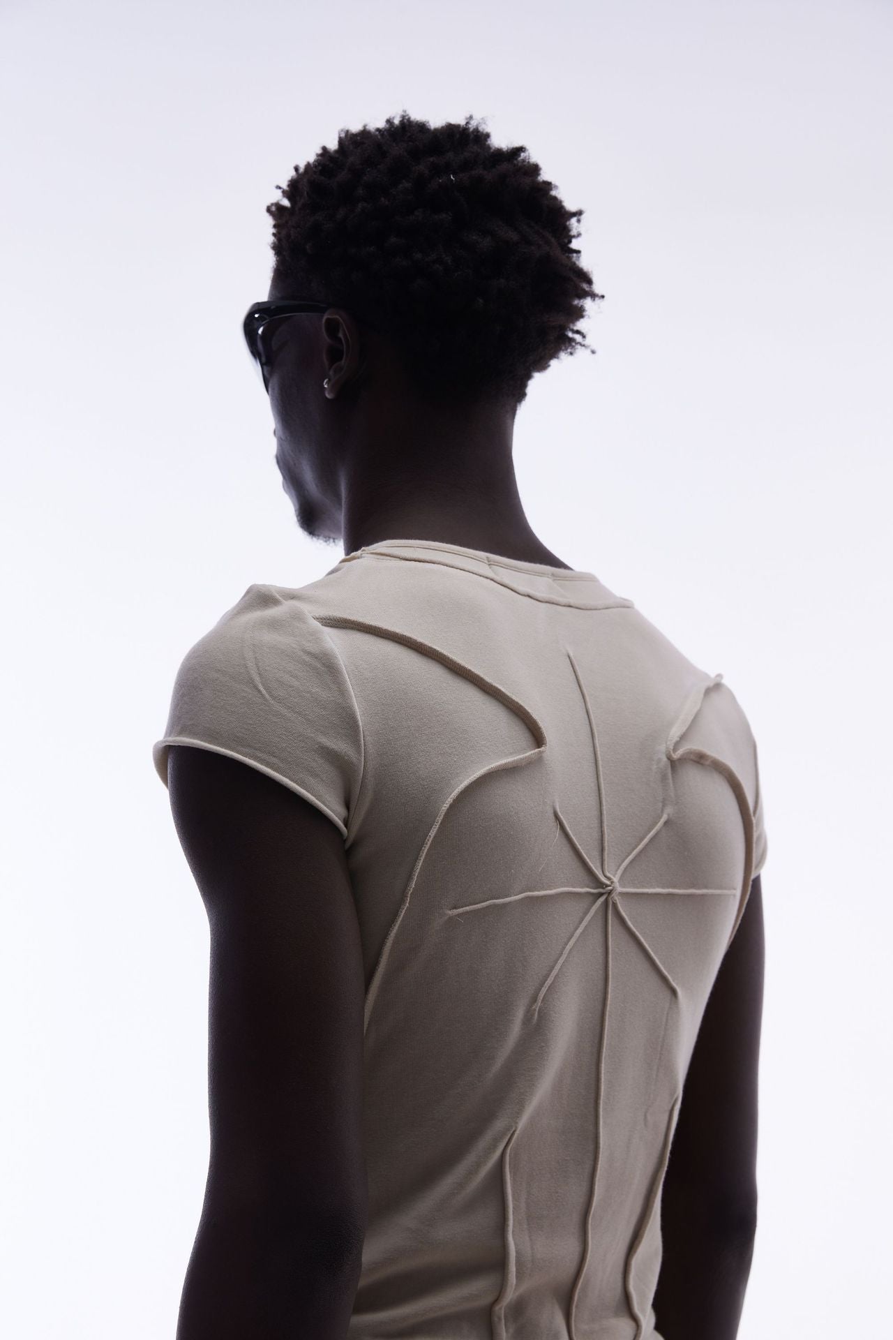 Washed Deconstruction Layered Short Sleeve T-Shirt