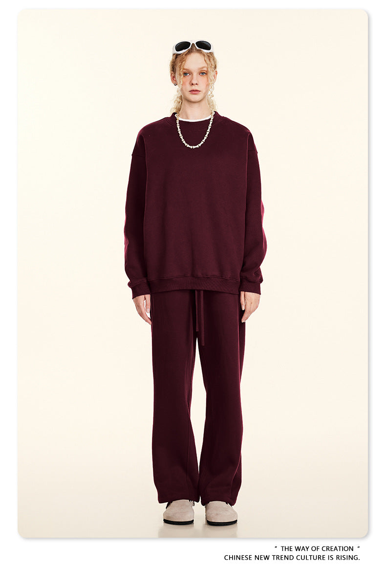 Fleece Lining Oversize Sweatshirt