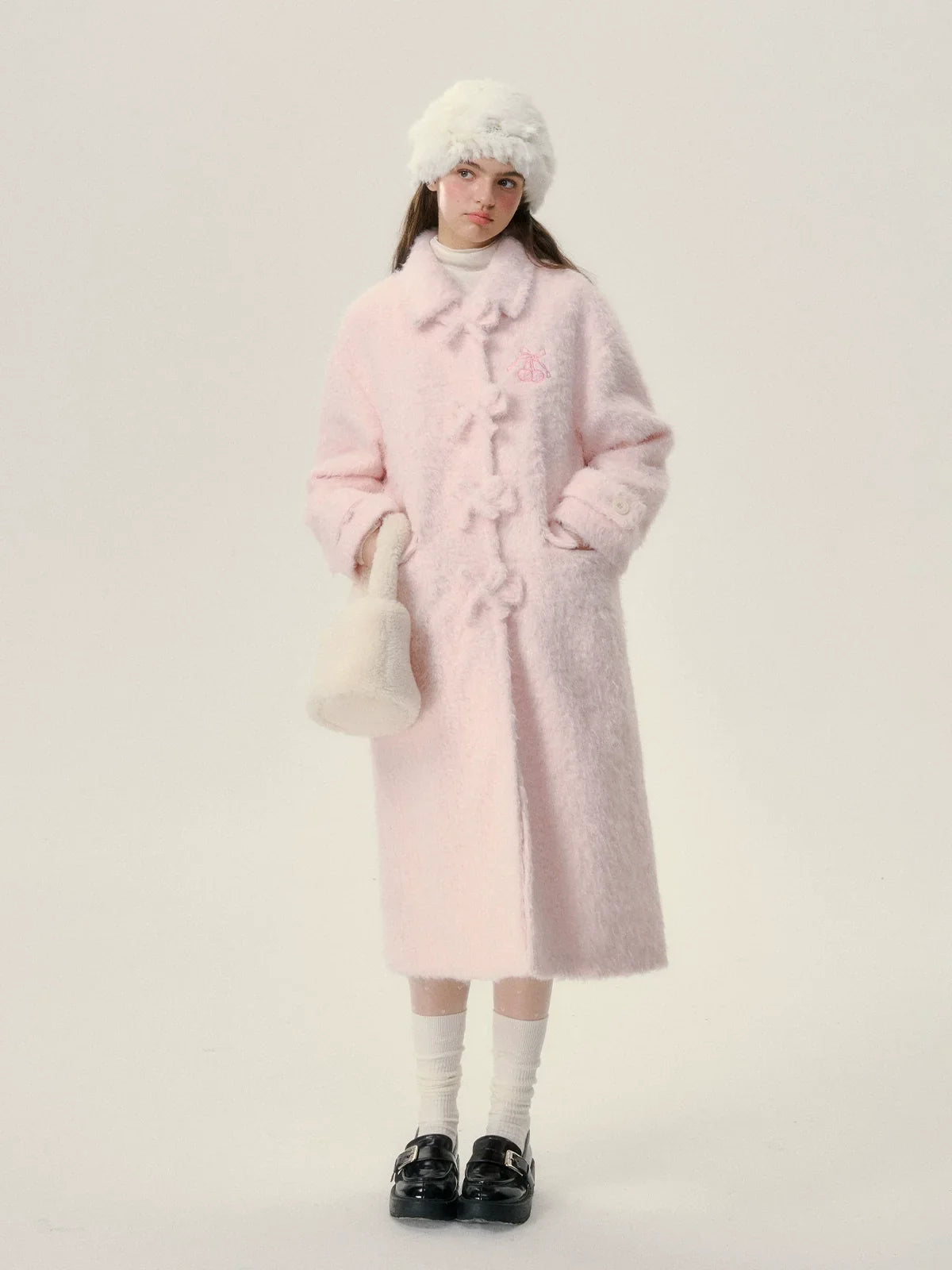 Mid-Length Thick Fake Fur Coat