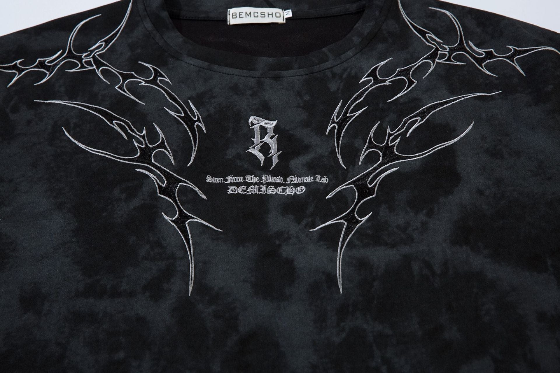 Washed Thorn Print Short Sleeve T-Shirt