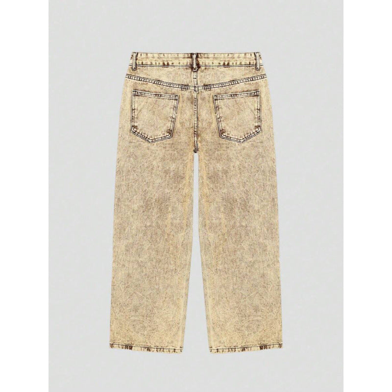 Denim Straight Loose Street Style Jeans