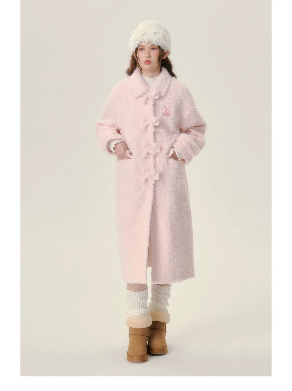 Mid-Length Thick Fake Fur Coat