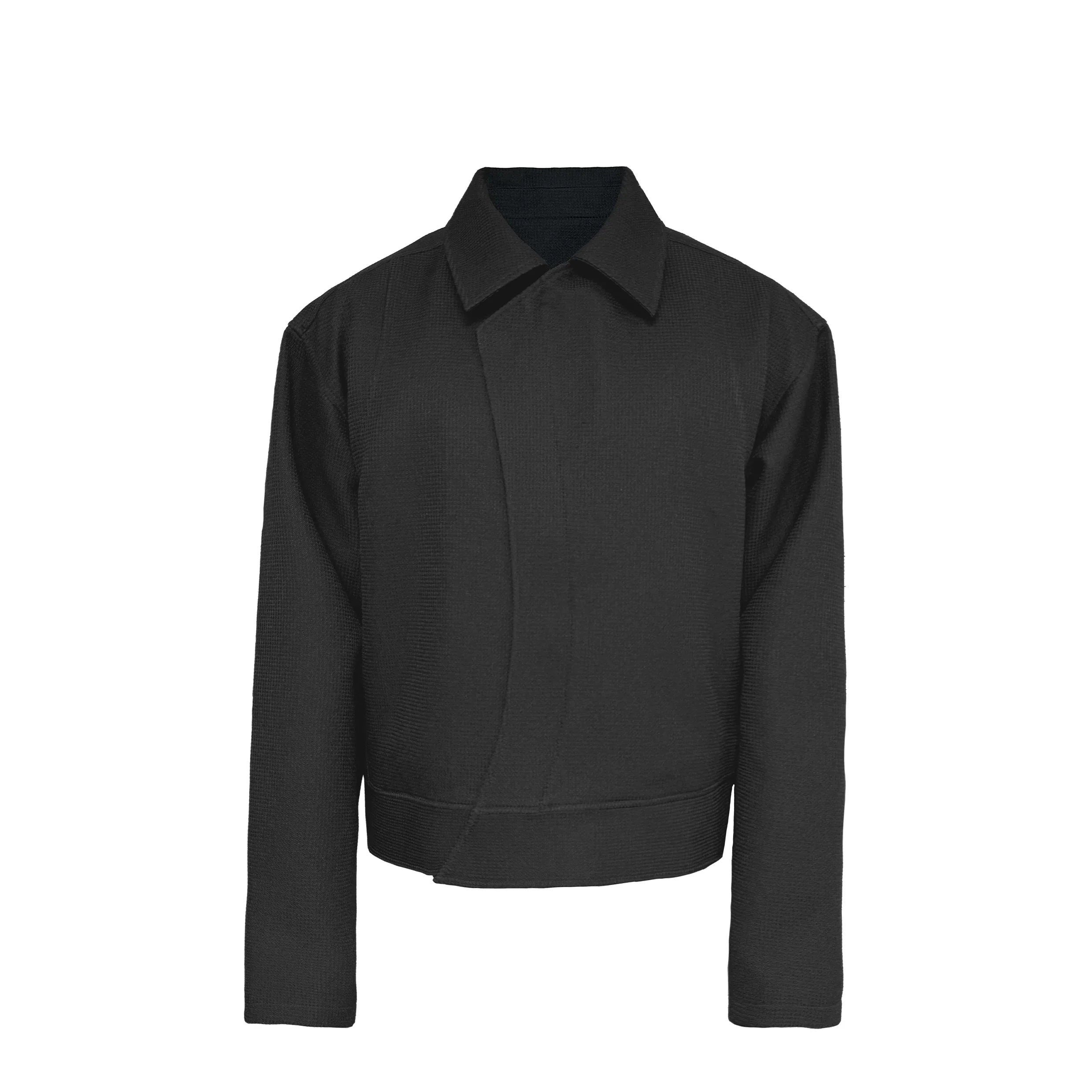 Curved C-shaped Zipper Jacket