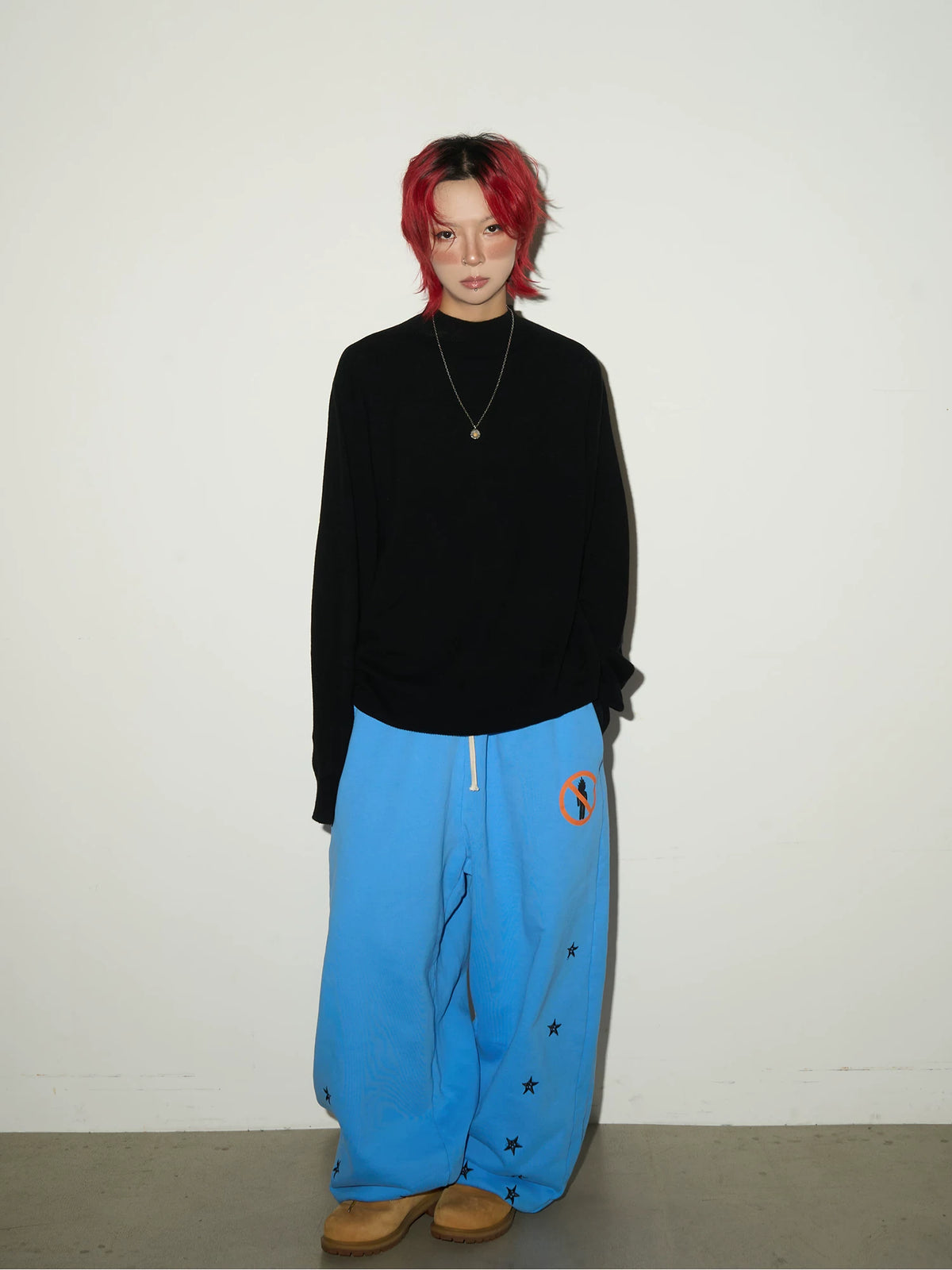Bottle Neck Oversize Knit Sweater