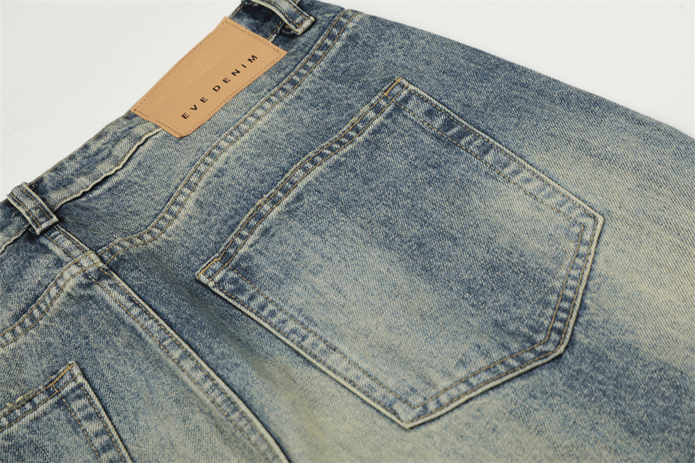 Distressed Wide-leg Jeans — Vintage Vibe