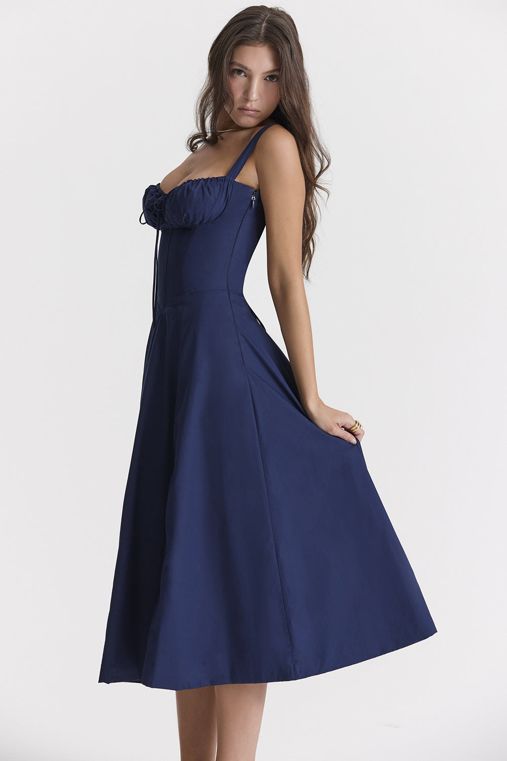 Prom Specials - Temperament solid color Slip Dress