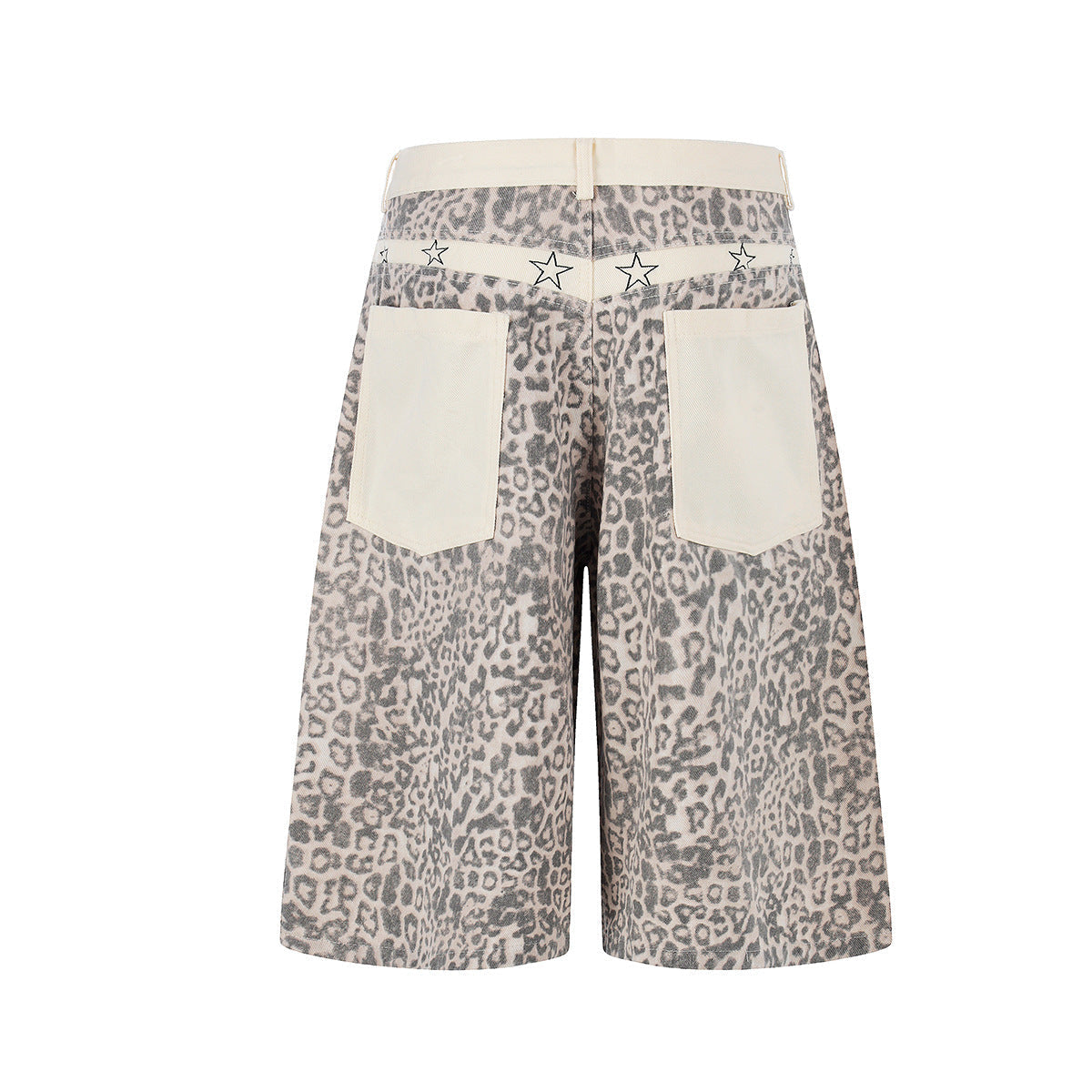 Leopard Star Pocket Jort