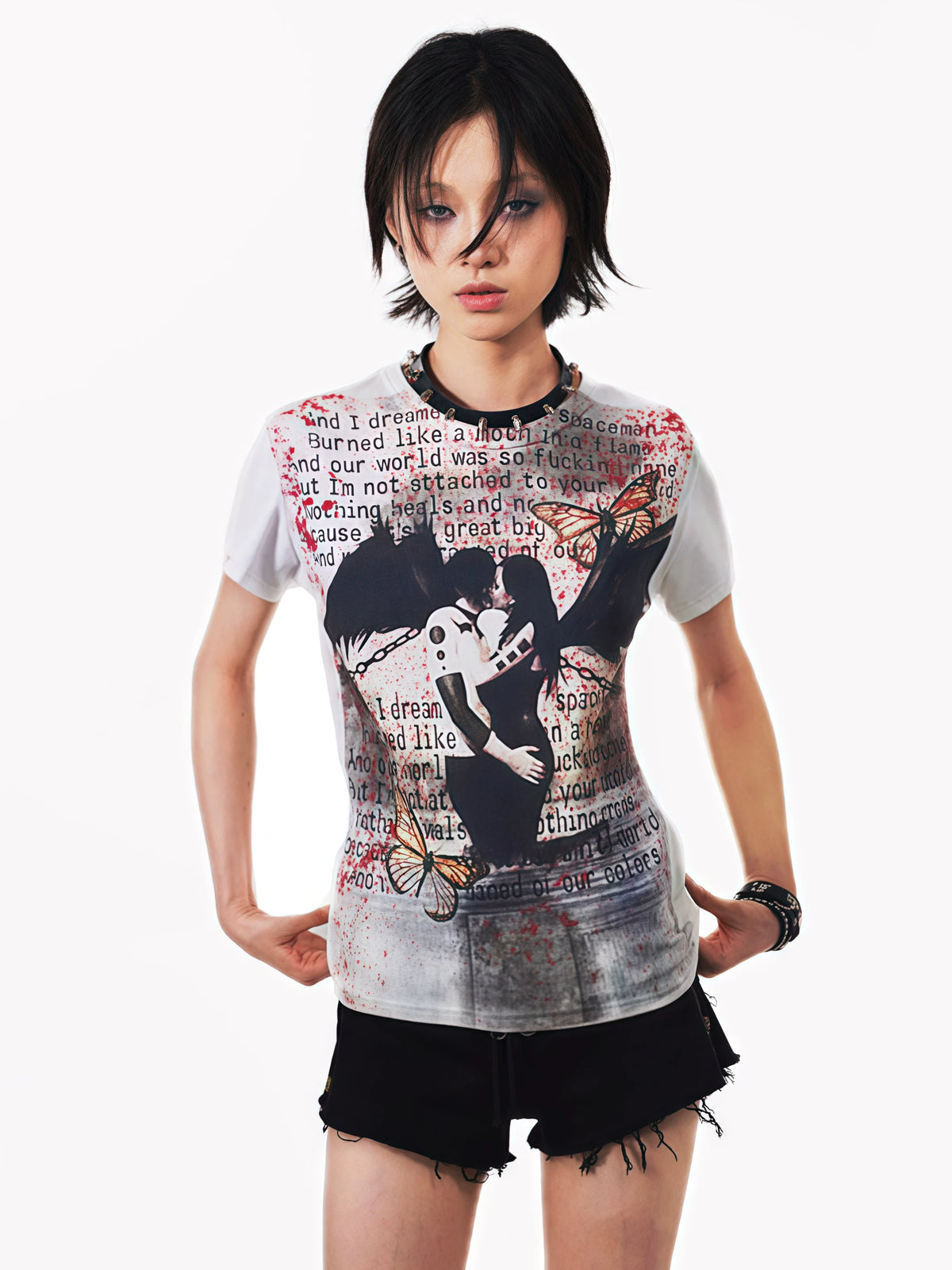 Letter Print Short Sleeve T-Shirt