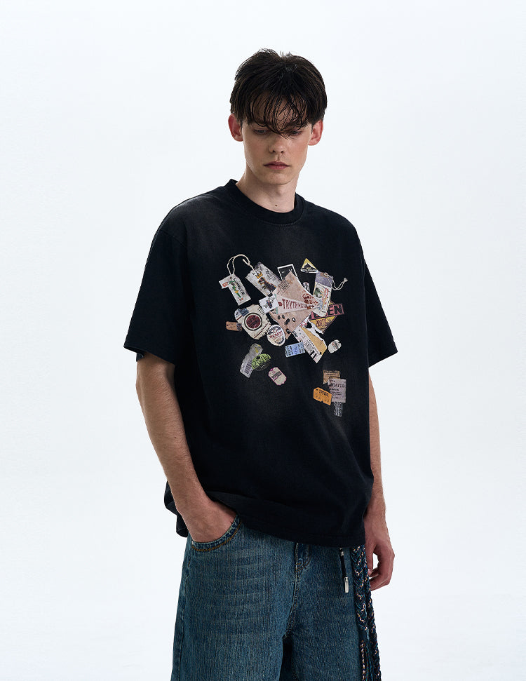 Vintage Fun Print T-shirt