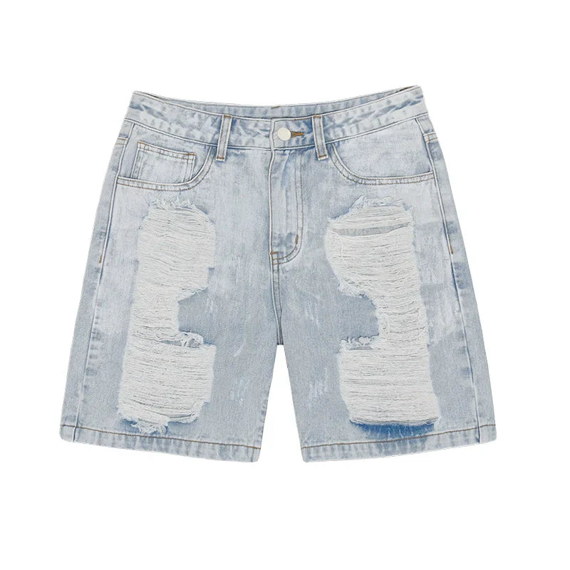 Damage Design Denim Half Jeans