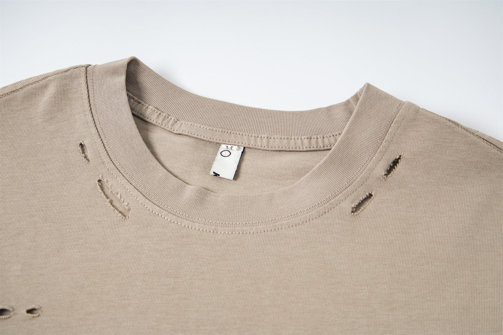 Fake Layered Camo Damage Print Long Sleeve T-Shirt