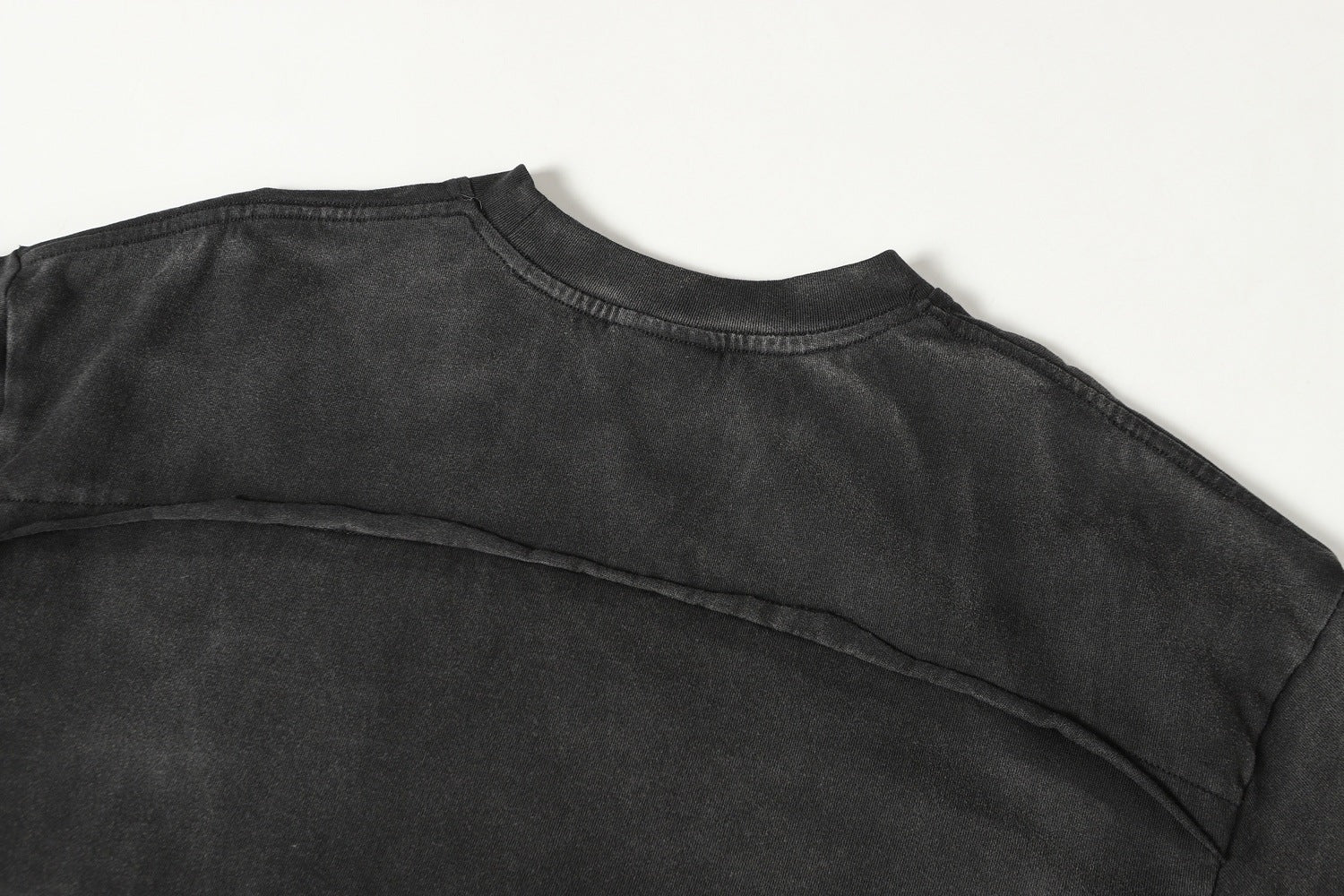 Washed Raw Hem Short Sleeve T-Shirt