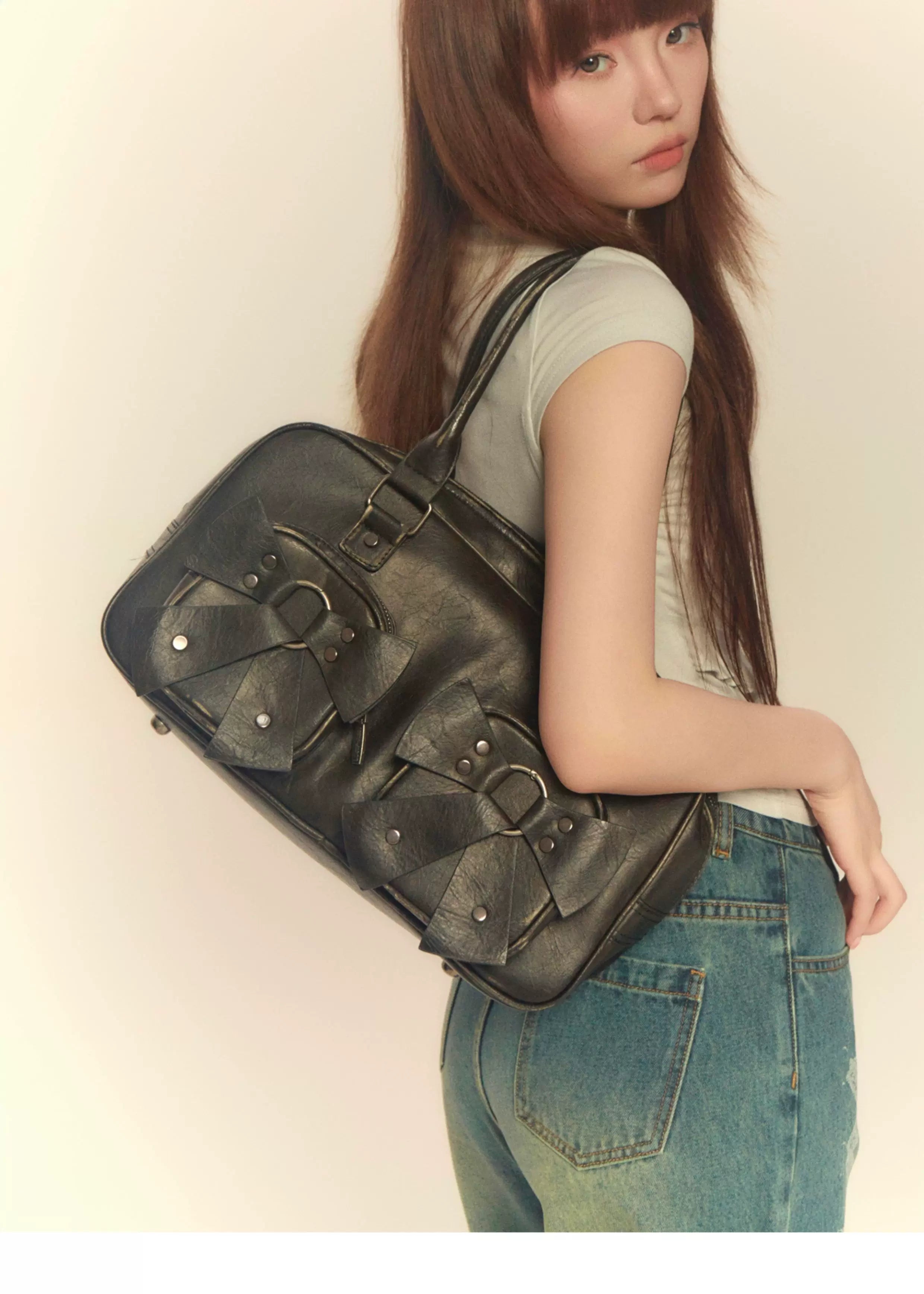 Liquid Bow Punk Bowling Tote Bag