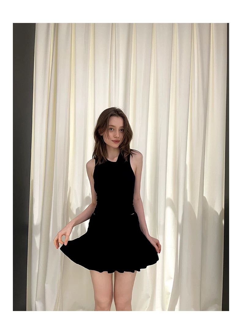 Ballet Pleated Slimming Short Skirt