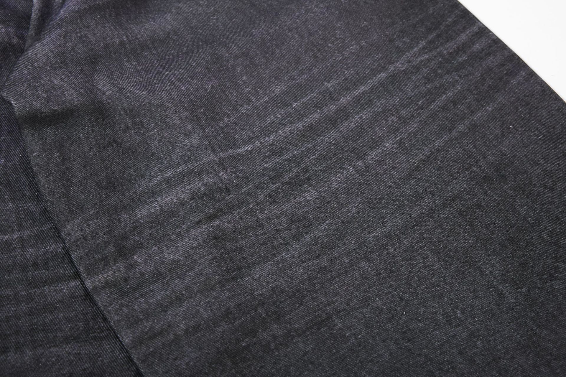 Star Damage Washed Wide Leg Denim Jeans