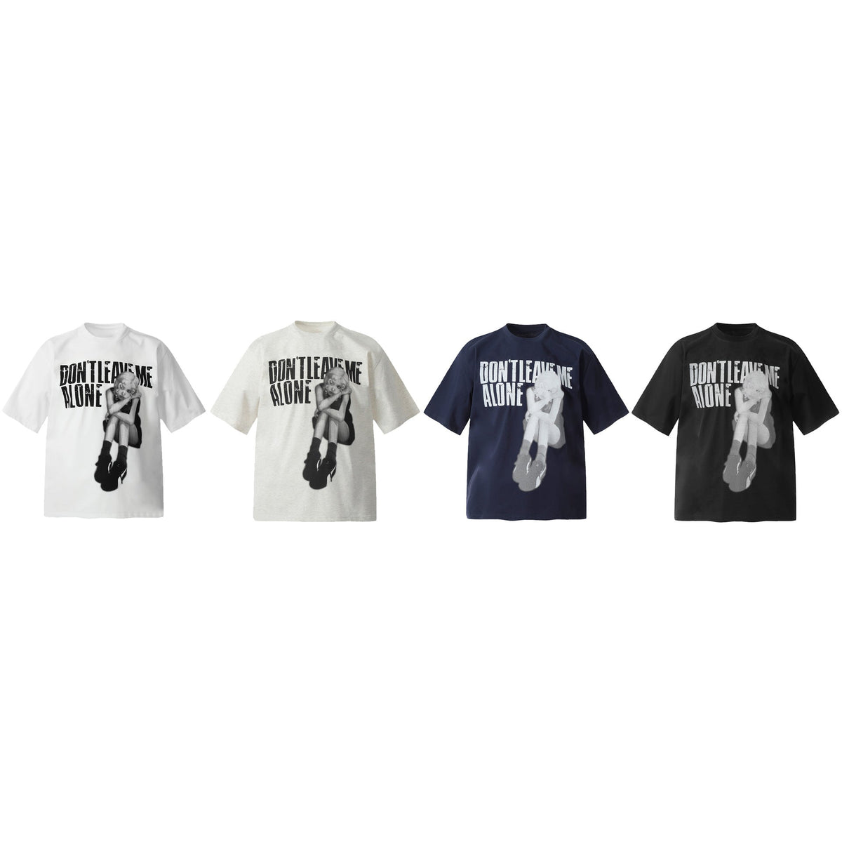 Abstract Character Print Short Sleeve T-Shirt