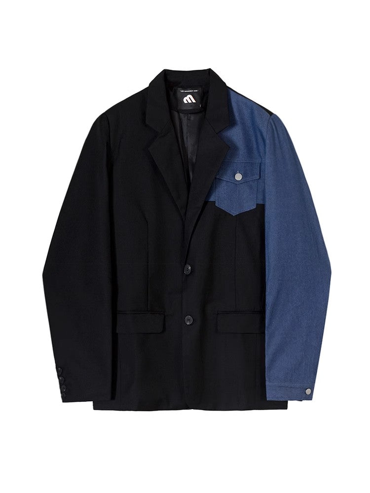 Denim Mix Tailored Jacket