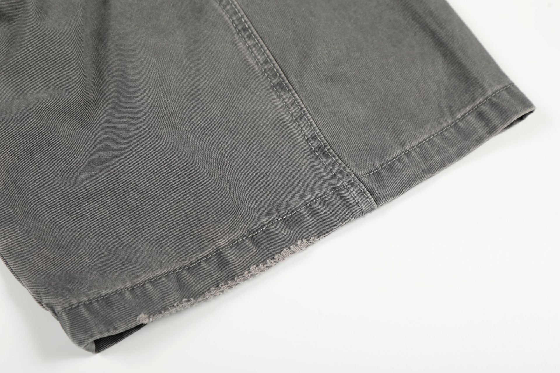 Damage Dirty Wide Leg Curved Cargo Pants