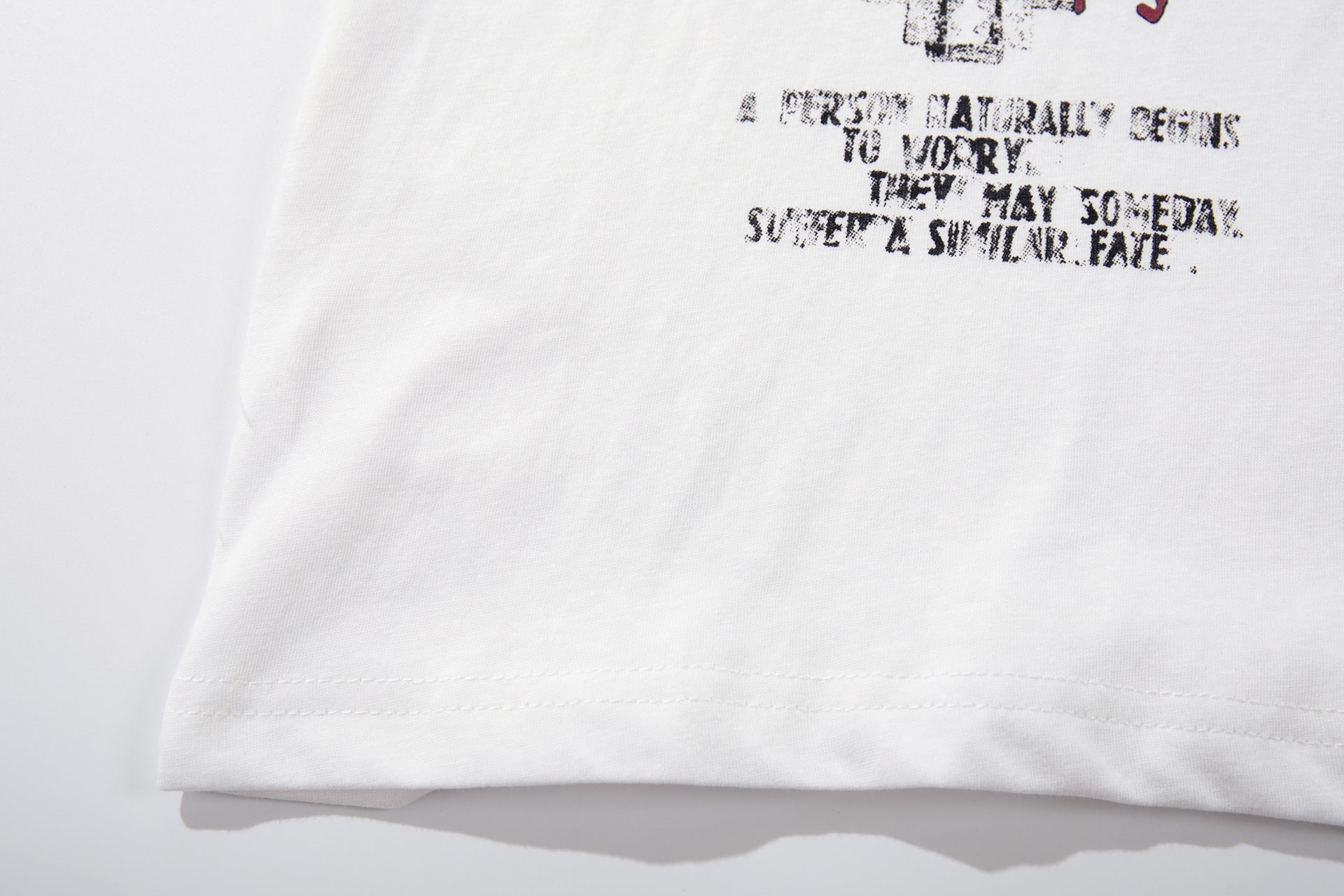 Snowflake Cotton Print Short Sleeve T-Shirt