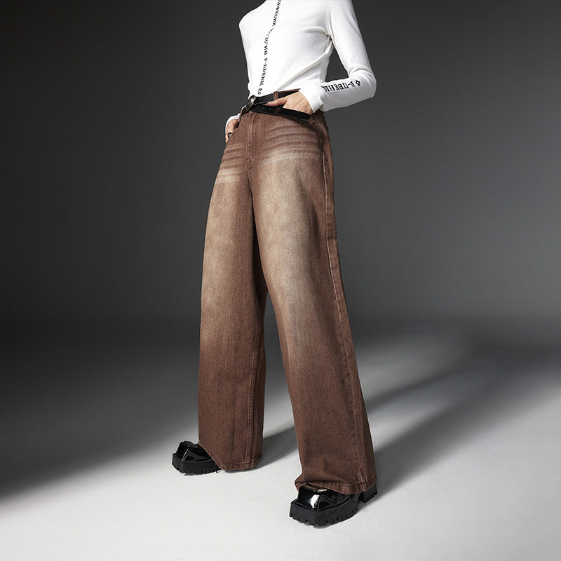 Vintage Brown Wide-Legs Jeans