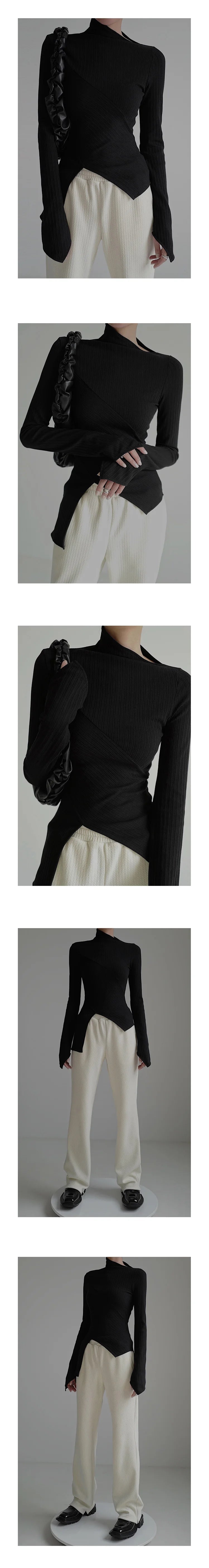 Pull en tricot à motif croisé