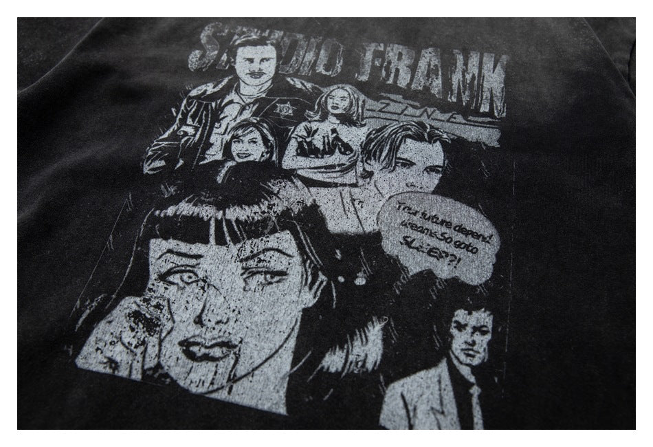 Retro Parody Print Loose T-Shirt