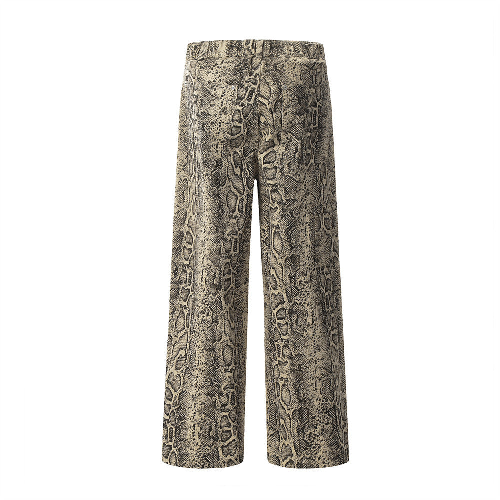 Python Pattern Digital Print Pants