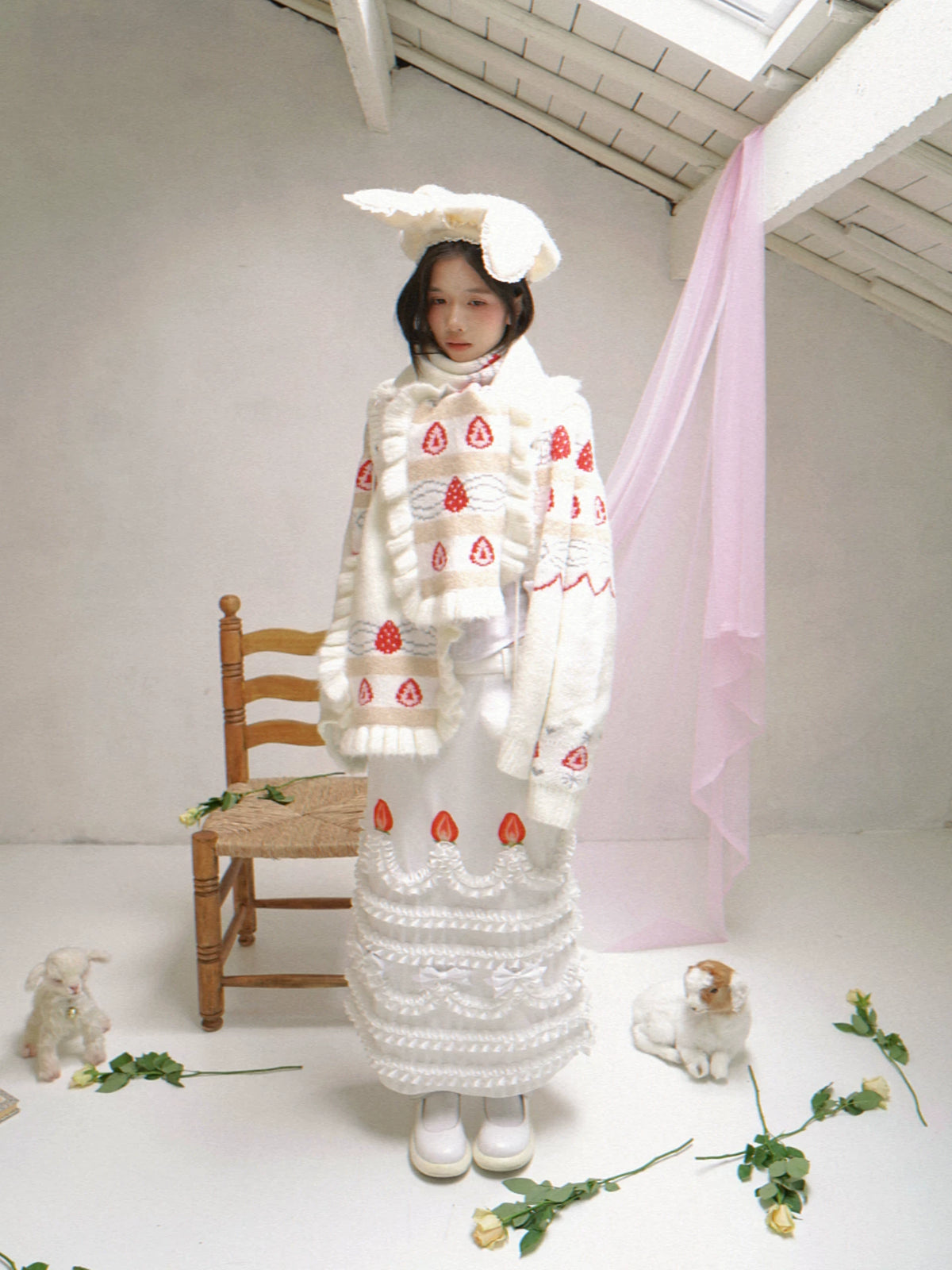 Cake Hooded Knit Cardigan