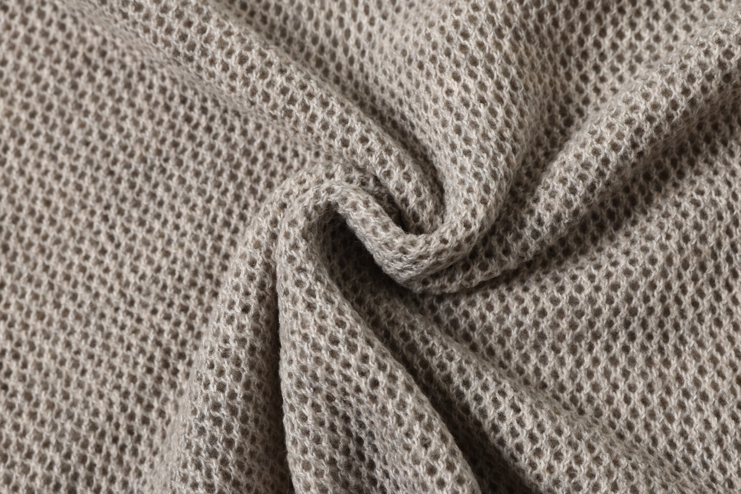 Openwork Short Sleeve Knit Polo Shirt