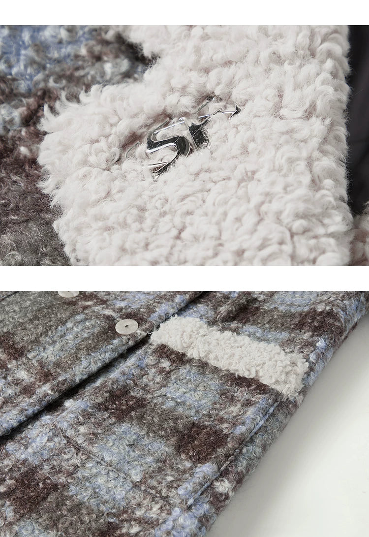 Plaid Mid-Length Coat