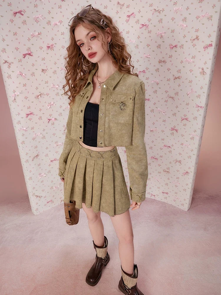 Beige skirt