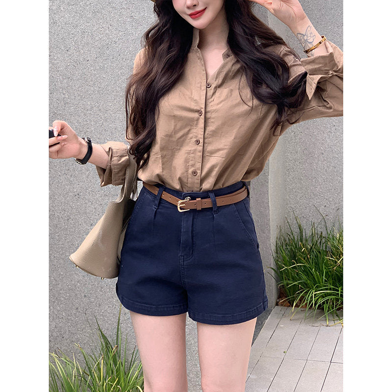 High-Waisted Loose Trendy Shorts