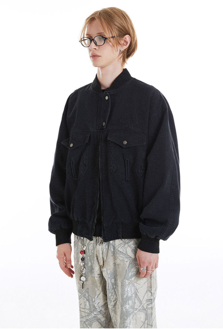 Unisex Twill Cargo Vintage Jacket