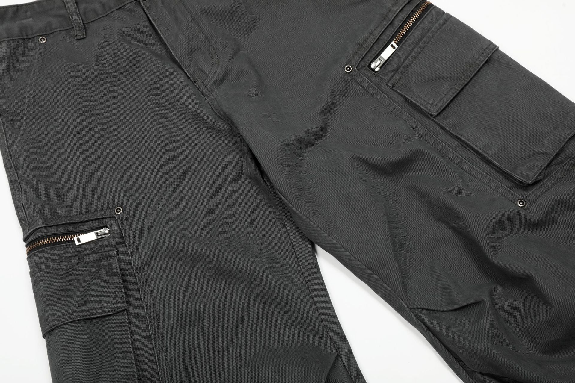 Zip Pocket Cargo Wide Leg Pants